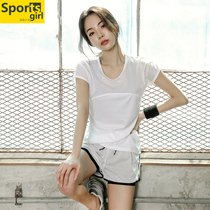 Net red fitness suit womens summer thin running loose temperament sports yoga clothes Quick-drying shorts sexy thin