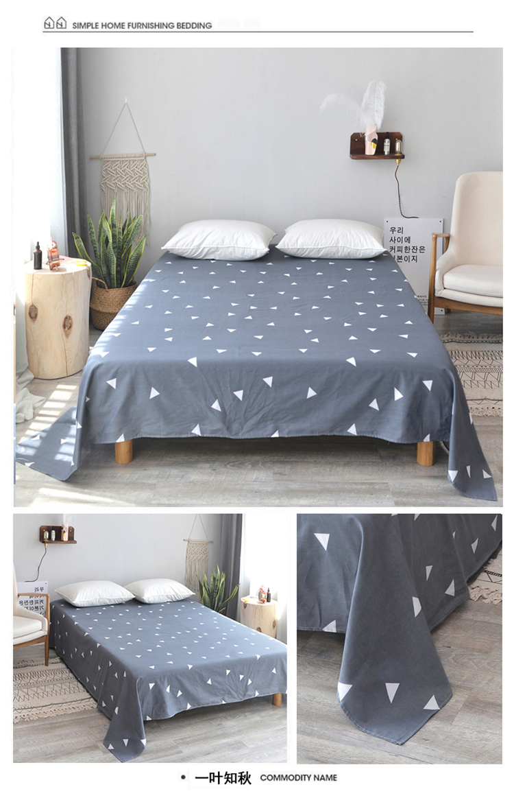 100% cotton một mảnh khăn trải giường bông khăn trải giường đơn 1,5 1,2m ký túc xá Giường đôi 1.8m2.0 - Khăn trải giường drap trải giường