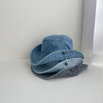 Child Western Cowboy Hat Fisherman Sunscreen Sun Boy Treasure Mountaineering Summer 2024 new spring Summer