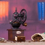 Ручная машина для кофейной машины мебель для кофейных бобов встряхните шлифовальную машину для ретро -ручной машины. Маленькая шлифовальная машина