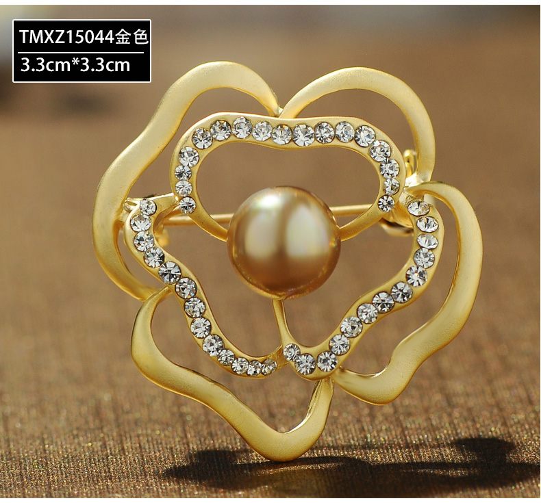 Lan Ting trang trí tốt với giả ngọc trai hoa trâm phù hợp với trâm cài váy trâm cài thời trang Hàn Quốc pin phụ kiện - Trâm cài huy hiệu cài balo