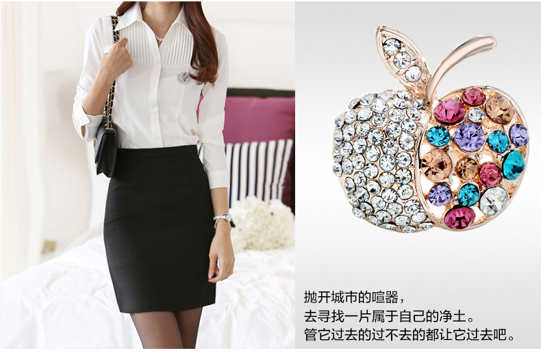 Lan Ting trang trí với đẹp và đáng yêu rhinestone trâm Hàn Quốc phiên bản của đồ trang sức phổ biến trâm thời trang cá tính phụ kiện nữ pin