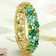 Lan Ting trang trí với thời trang gió quốc gia trang sức rhinestone vòng đeo tay nữ hợp kim pha lê cá nhân phụ kiện cá tính - Vòng đeo tay Cuff