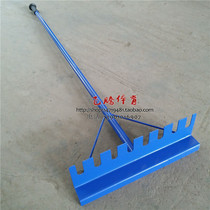 Flat sand plate flat sand harrowing machine track and field jump far sand pit flat sand harrowing two-use type flat sand machine