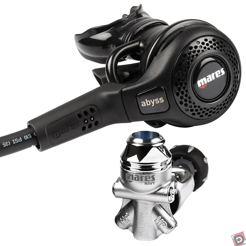 Ice Diving Italy Mares ABYSS 22 NAVY Abyss Navy 22 Suction Regulator