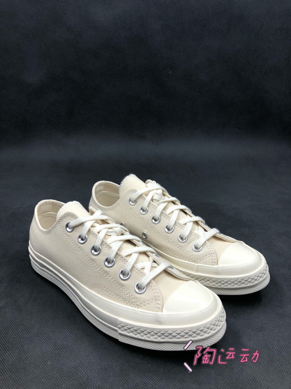 Converse 1970S Triple Star Natural White Unisex High and Low Top Canvas Shoes 162211C Converse 1970S Triple Star Natural White Unisex High and Low Top Canvas Shoes 162211C
