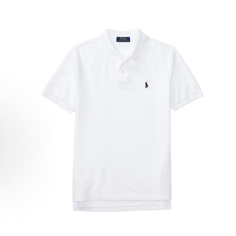 【North America Xiaoxin】Ralph Lauren Rl Boys' Pure Cotton Basic Polo Shirt with Two Buttons Short Sleeve Direct Shipping 【North America Xiaoxin】Ralph Lauren Rl Boys' Pure Cotton Basic Polo Shirt with Two Buttons Short Sleeve Direct Shipping