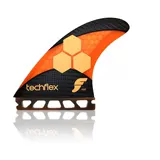 Surfing Board Rite Futures Fins AM2 TechFlex Tri Set Orange/Red