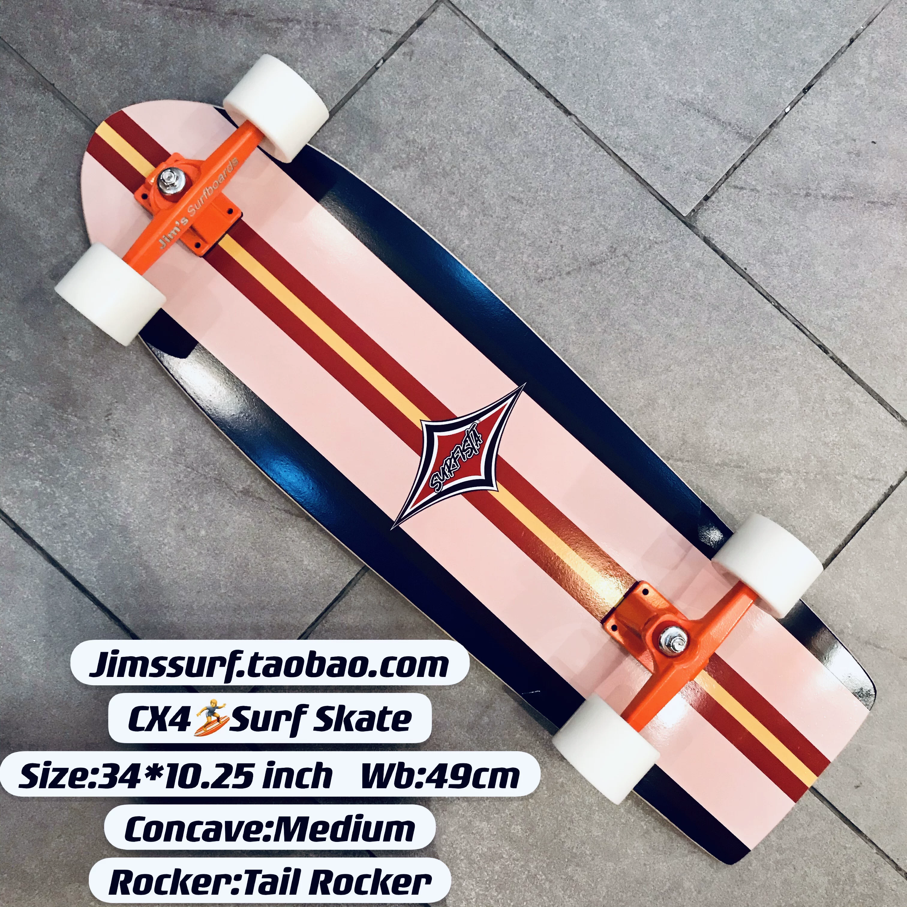 SURFISTA Land Surf Skateboard CX4 SurfSkate CX4 Truck
