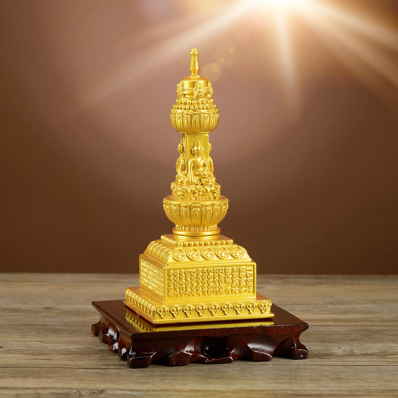 Pure copper stupa everything such as the heart treasure indrawn pagoda treasure indiradii indira Vajrayogini seat ornament stupa