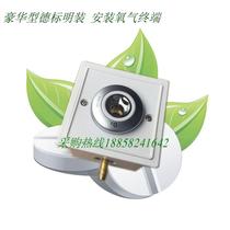 The German standard oxygen terminal is equipped with a decorative box concealed by the German standard oxygen air nitrous gas negative pressure terminal