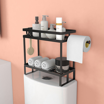 Toilet rack Kitchen bathroom bathroom toilet wall-free wall-mounted multi-layer storage rack