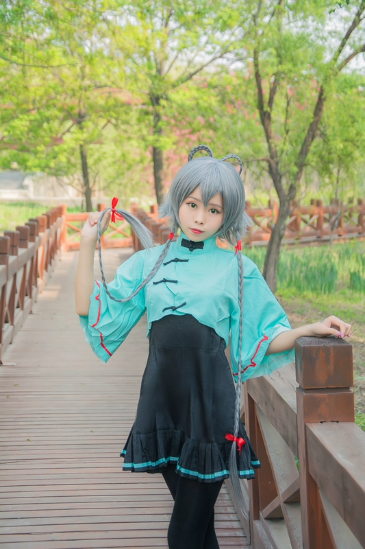 Trang phục Luotianyi COS mặc đồng phục mưa tháng ba trang phục nữ sườn xám cosplay trang phục - Cosplay đồ cosplay hầu gái