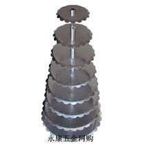 Baking eight layers 8 layers or 9 layers of single-pillar aluminum birthday multi-layer cake shelf bracket wedding wedding birthday birthday happy place