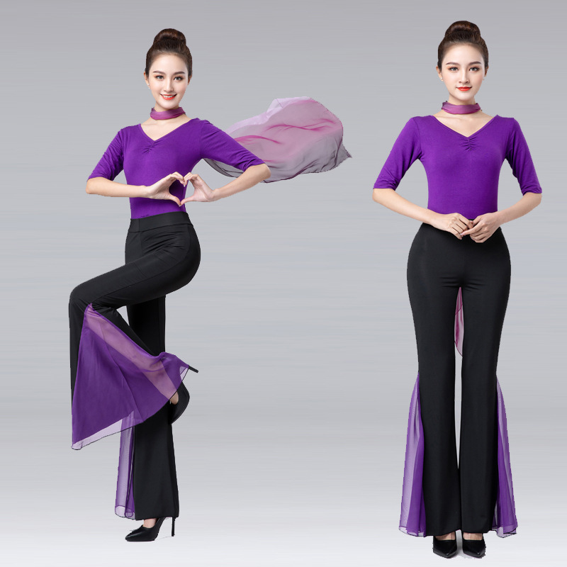 Body clothing training etiquette dance exercise clothing catwalk model ballet training clothing modal yoga clothing suit female