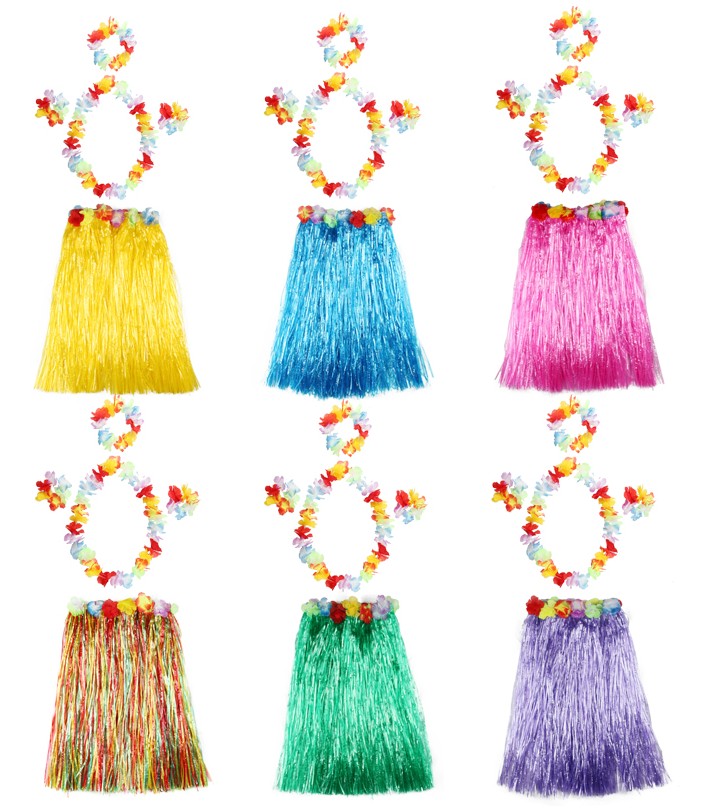 Hula African dance kindergarten performance costume thickened seaweed costume garland set of 5 sets