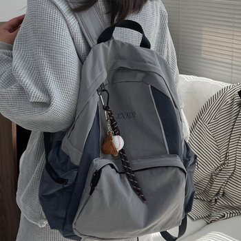Light travel backpack, niche mountaineering bag, korean style college student bag, women's sports cycling outdoor commuting backpack