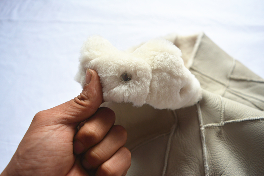 Cừu xén lông một quần da nam và nữ quần cotton da cừu lót cao eo quần da cừu - Quần da quần kaki