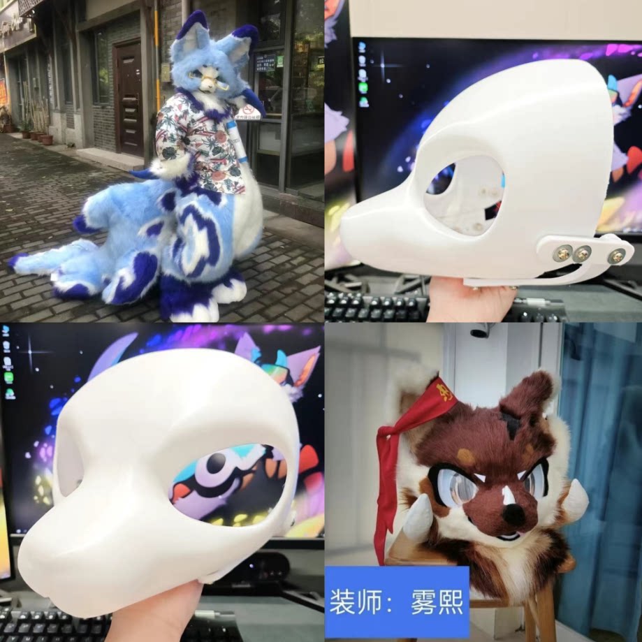 25年必买！美式3D打印兽头头骨｜可动蝙蝠狼鲨狗头骨兽装测评-furry福瑞-淘宝好物网