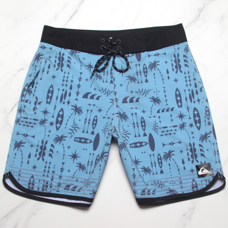 Quiksilver Summer Casual Men's Elastic Large Size Beach Surfing and Swimming Sports Shorts Quick-Drying