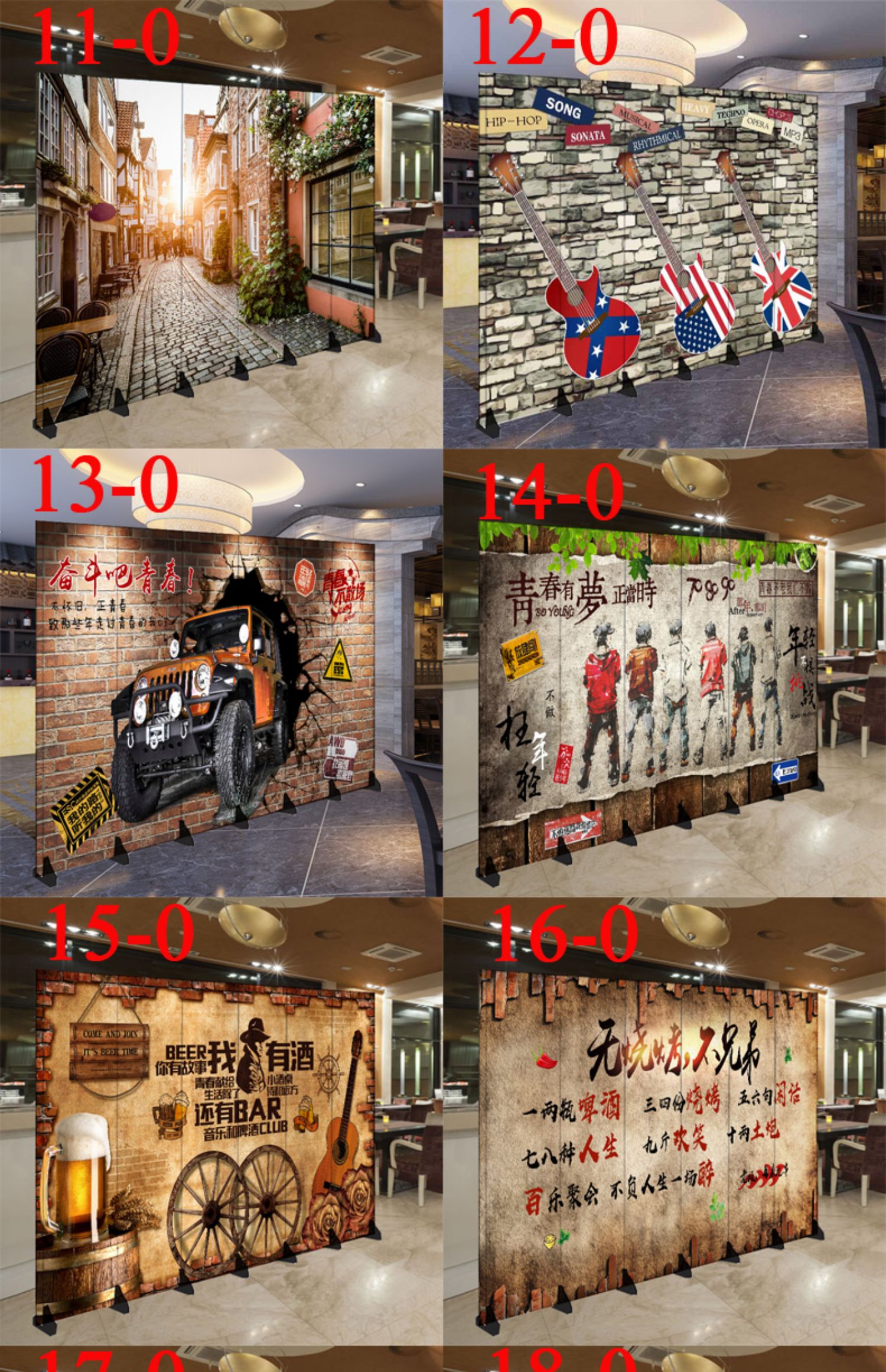 Hoạt động đơn giản Màn hình retro châu Âu phòng khách hiên nhà hàng bar nhà hàng túi nhà hàng sáng tạo gấp di động - Màn hình / Cửa sổ bình phong vải