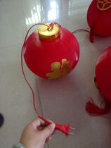 Blessing word small lantern PVC plastic New Year festival lantern hanging decoration