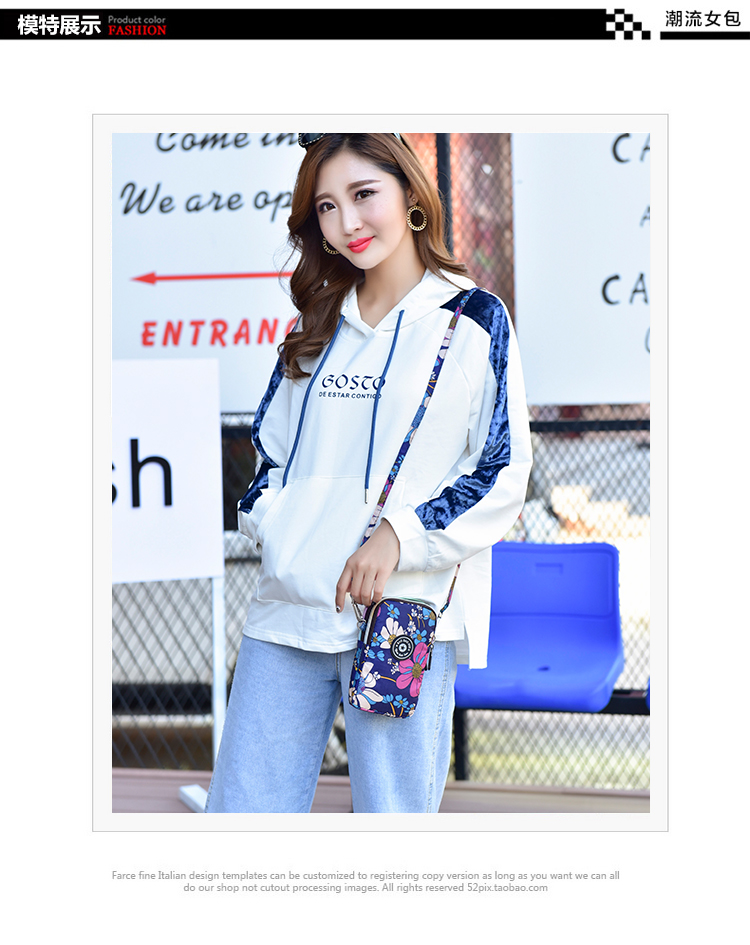 Mới của Hàn Quốc phiên bản của thủy triều hoang dã túi điện thoại di động nữ túi Messenger cổ tay coin purse mùa hè vai duy nhất dọc túi nhỏ túi bao tử nữ