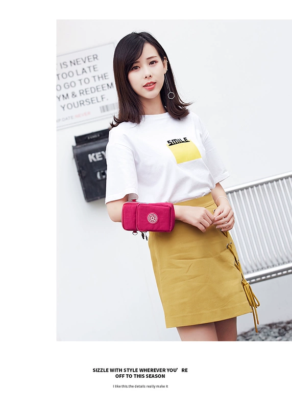 Túi điện thoại di động mới túi đeo chéo nữ có phần dọc treo cổ điện thoại di động túi mùa hè mini túi đeo tay ví tiền xu tui xach juno