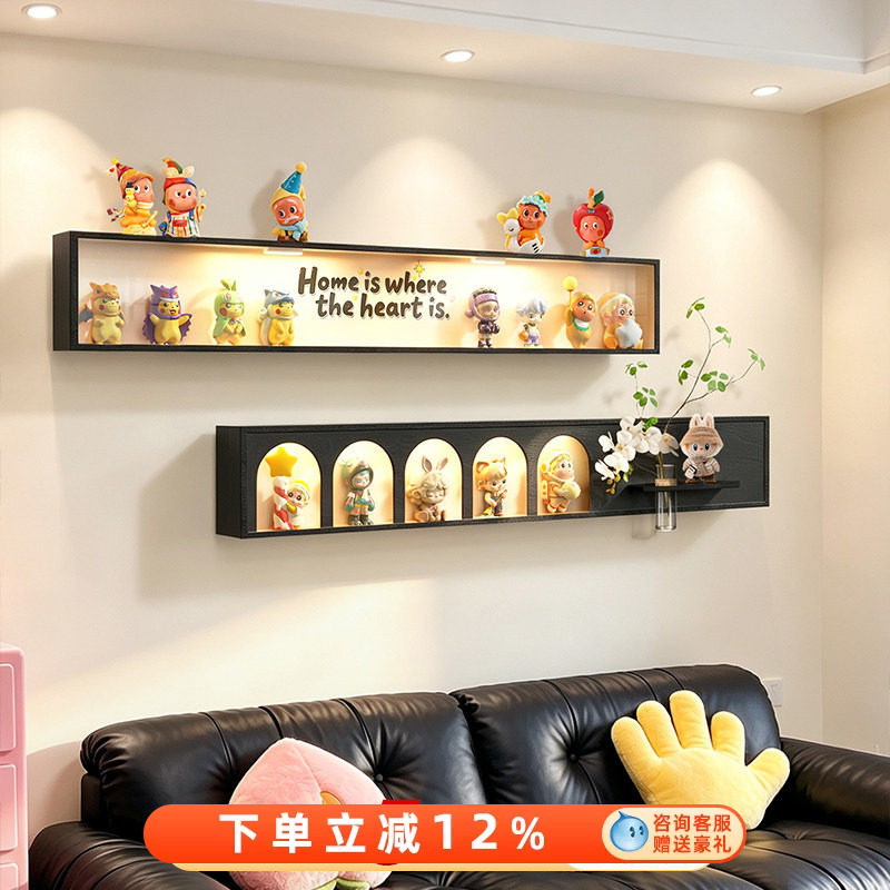 Second-Hand Dopamine Wall Art, Living Room Decorative Painting, Figurine Blind Box Storage, Wall Display Rack, Sofa Background Wall Painting Second-Hand Dopamine Wall Art, Living Room Decorative Painting, Figurine Blind Box Storage, Wall Display Rack, Sofa Background Wall Painting