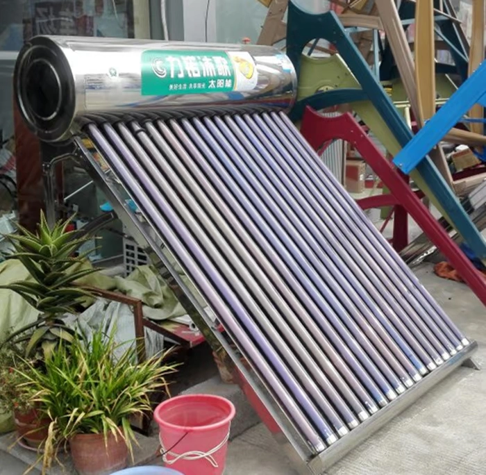 Nhà máy trực tiếp bán hàng trực tiếp Mu Ge inox máy nước nóng năng lượng mặt trời bốn mùa quang điện sử dụng kép gửi phụ kiện lắp đặt - Máy đun nước máy nước nóng