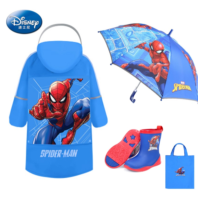 Disney Kidsren's Raincoat for Boys and Girls, Full-Body Waterproof Rain Boots Set, Kindergarten Primary School Student Poncho Disney Kidsren's Raincoat for Boys and Girls, Full-Body Waterproof Rain Boots Set, Kindergarten Primary School Student Poncho