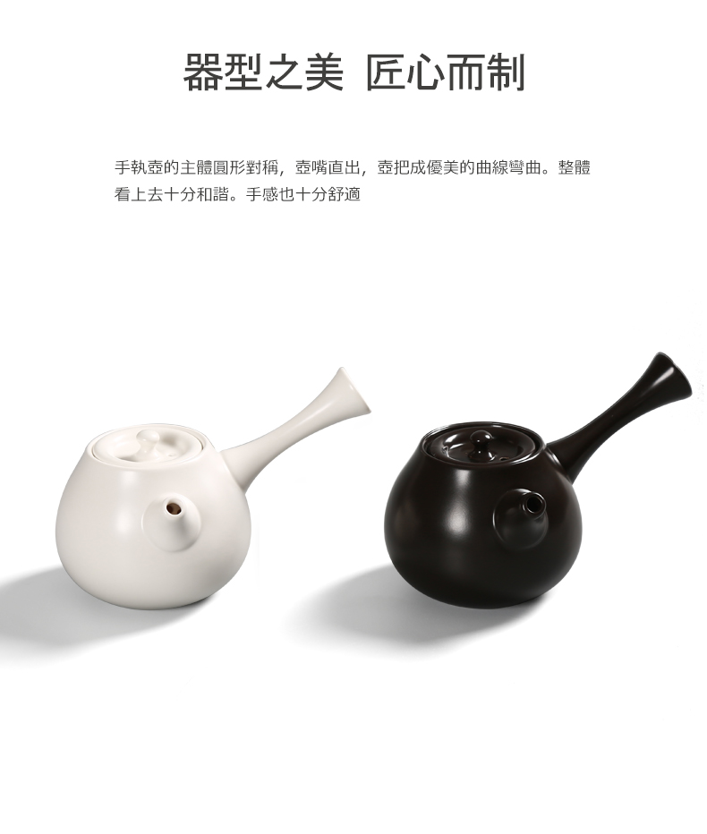 Bình gốm bên Nhật ấm trà Kung Fu bộ ấm trà gốm nhà ấm trà Puer nồi gốm đơn sáng tạo bộ ấm trà