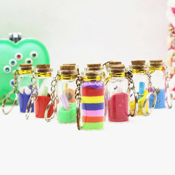 Creative Sea Screw Shell Color Sand Bottle License Bottle Copper Bottle Bottle Birthday Gift DIY Material