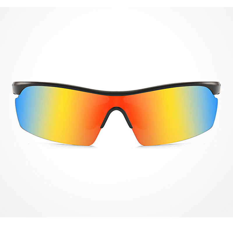 Fashion explosion avant-garde personality driving polarized sunglasses outdoor showing colorful men sports cycling sunglasses