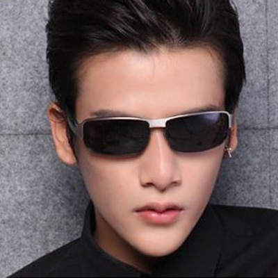 Fashion Korean version Men's classic driving polarized sunglasses trendy stars Tours Casual Fishing White-collar Sunglasses