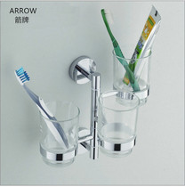 Arrow Toilet All Bronze Toothbrush Cup Bathroom Rotate Three Cup Mouth Bathroom Hardware Hardware Handles