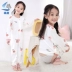 Nhà vệ sinh trẻ em, đồ ngủ một mảnh, trẻ lớn, mùa xuân và mùa thu, bông, kích thước lớn, em bé gầy, bộ đồ một mảnh, 3-4-5-6-7 tuổi 2