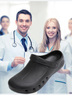 Giày phẫu thuật nữ, lỗ phòng mổ chống trượt, dép đi trong nhà, bác sĩ nam trực, đế mềm phòng thí nghiệm chuyên dùng cho công tác y tế dép quai hậu nam