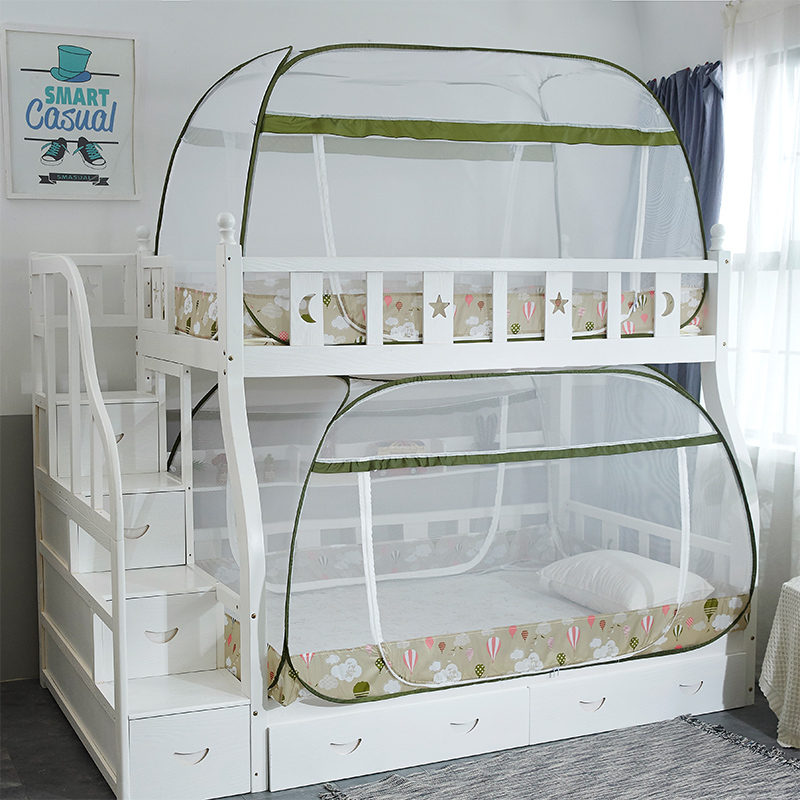 Yurts do not install mosquito nets foldable dormitory encryption students 0 9 beds New 1 0M zipper 1 2 meters under the shop