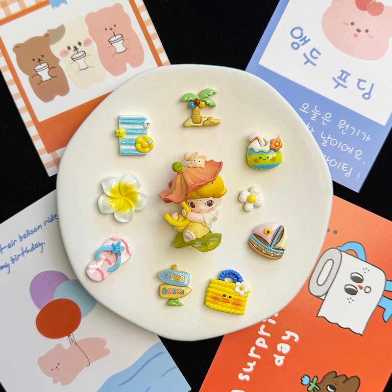 Crocs Shoe Accessories Dimoo Series "Caught by Spring" Pop Mart Shoe Charms DIY Accessories Compatible with Crocs Shoes