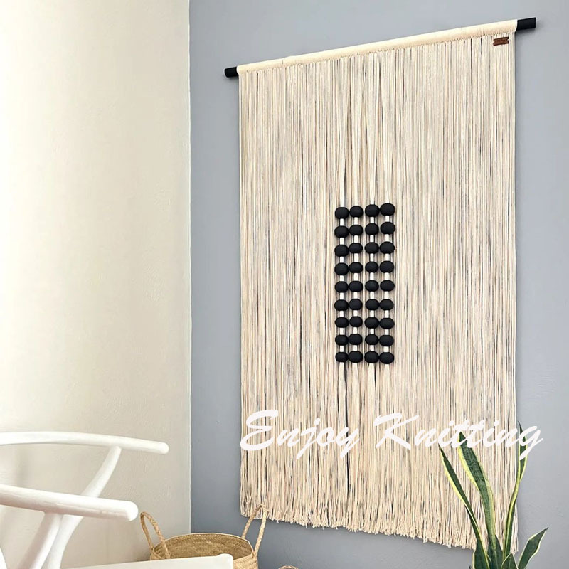 Electric Meter Box Cover Wall Hanging Cloth Tassel Tapestry Hand-Woven Wall Hanging Decoration Bohemian Nordic Background Wall