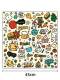 Self-Adhesive Fabric Cute Portable Storage Computer Cartoon Makeup Bag Fixing Tape Fabric Camera Cloth Thickened Cat Wrap Cloth