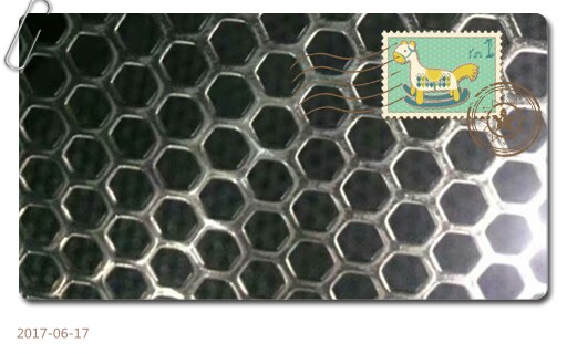 Hexagonal punching hole mesh galvanized punching hole mesh plate punching plate 1 0 thick * 6MM holes 1*2m-Taobao