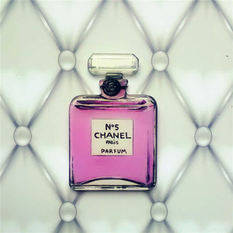Nhật Bản Hàn Quốc Xu hướng Harajuku Trâm phong cách acrylic Huy hiệu phim hoạt hình Chai nước hoa DIY Mobile Shell Chất liệu Patch - Trâm cài phụ kiện cài áo nữ