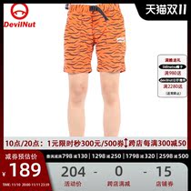 DEVIL NUT tide brand demon tiger pattern casual pants pure cotton women shorts SFO