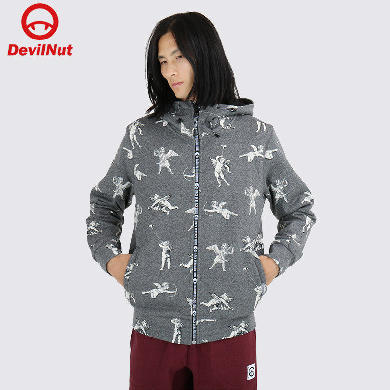 DEVIL NUT tide card Long sleeves Lianhood Bracelet Small Angel Camouflak men's clothing BIB AFV