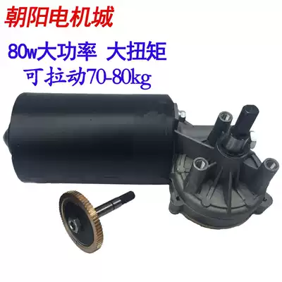 Reducer high power worm gear motor 12v80w garage door roll gate worm gear reducer