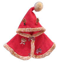 Chimidi Girls Cloak 2023 Winter New Product Thickened Warm Windproof Cute Hooded Cloak Coat