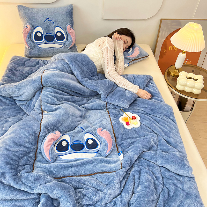 Thickened Arctic Velvet Stitch Pillow Blanket Dual-Use for Office Nap and Car Cushion, Two-In-One Thickened Arctic Velvet Stitch Pillow Blanket Dual-Use for Office Nap and Car Cushion, Two-In-One
