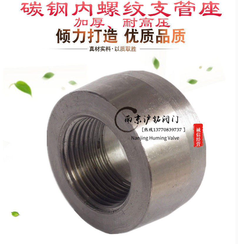 Carbon steel 20 # A105 forged steel high-pressure threaded branch tube holder threaded branch bench for tube holder American3000LB